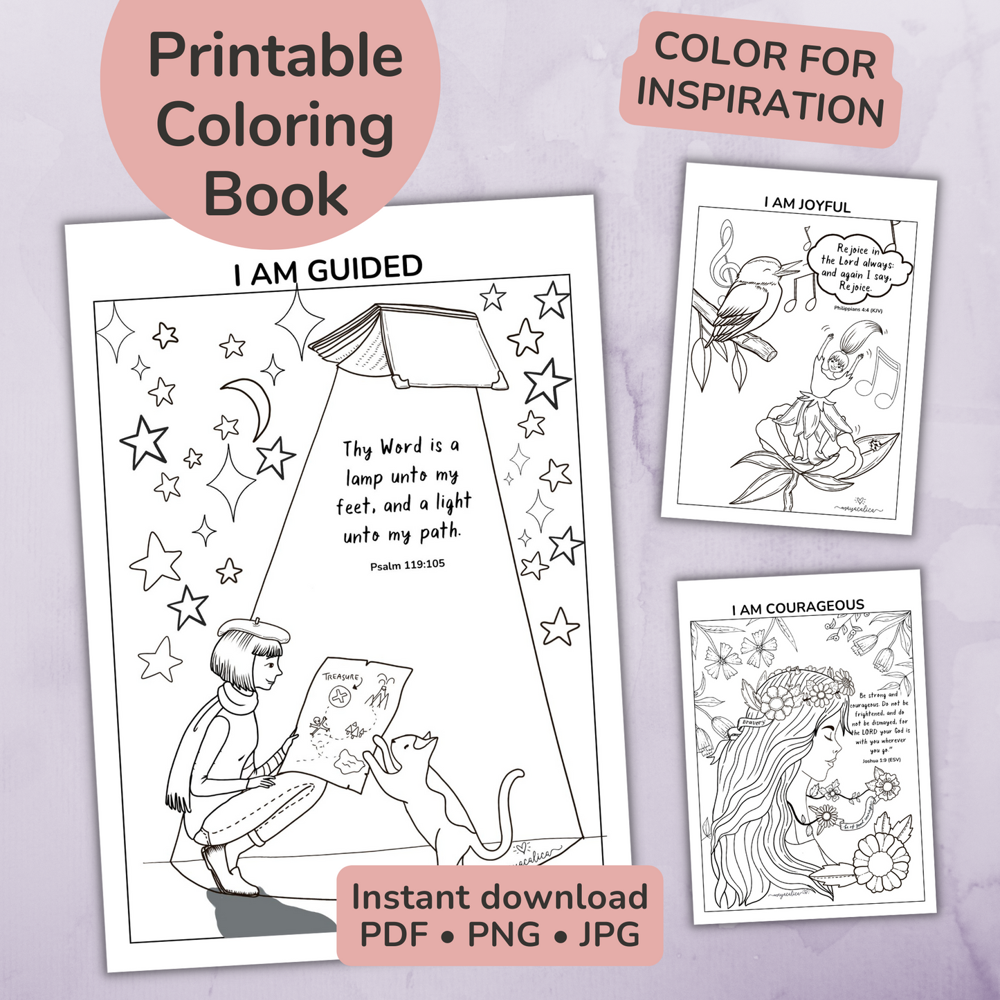 I AM COURAGEOUS: Affirmations for Women of Faith Coloring Book