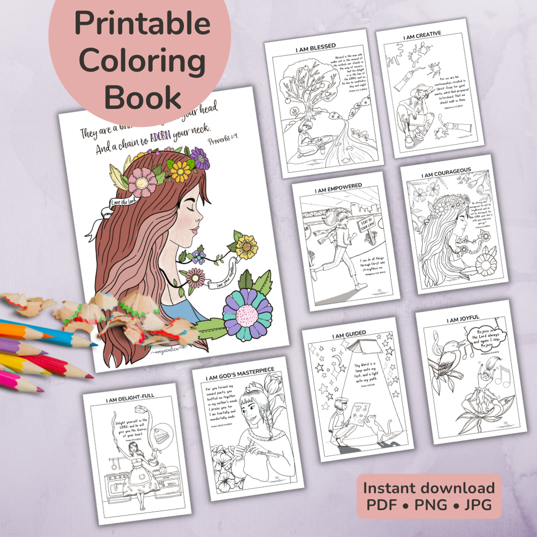 I AM COURAGEOUS: Affirmations for Women of Faith Coloring Book