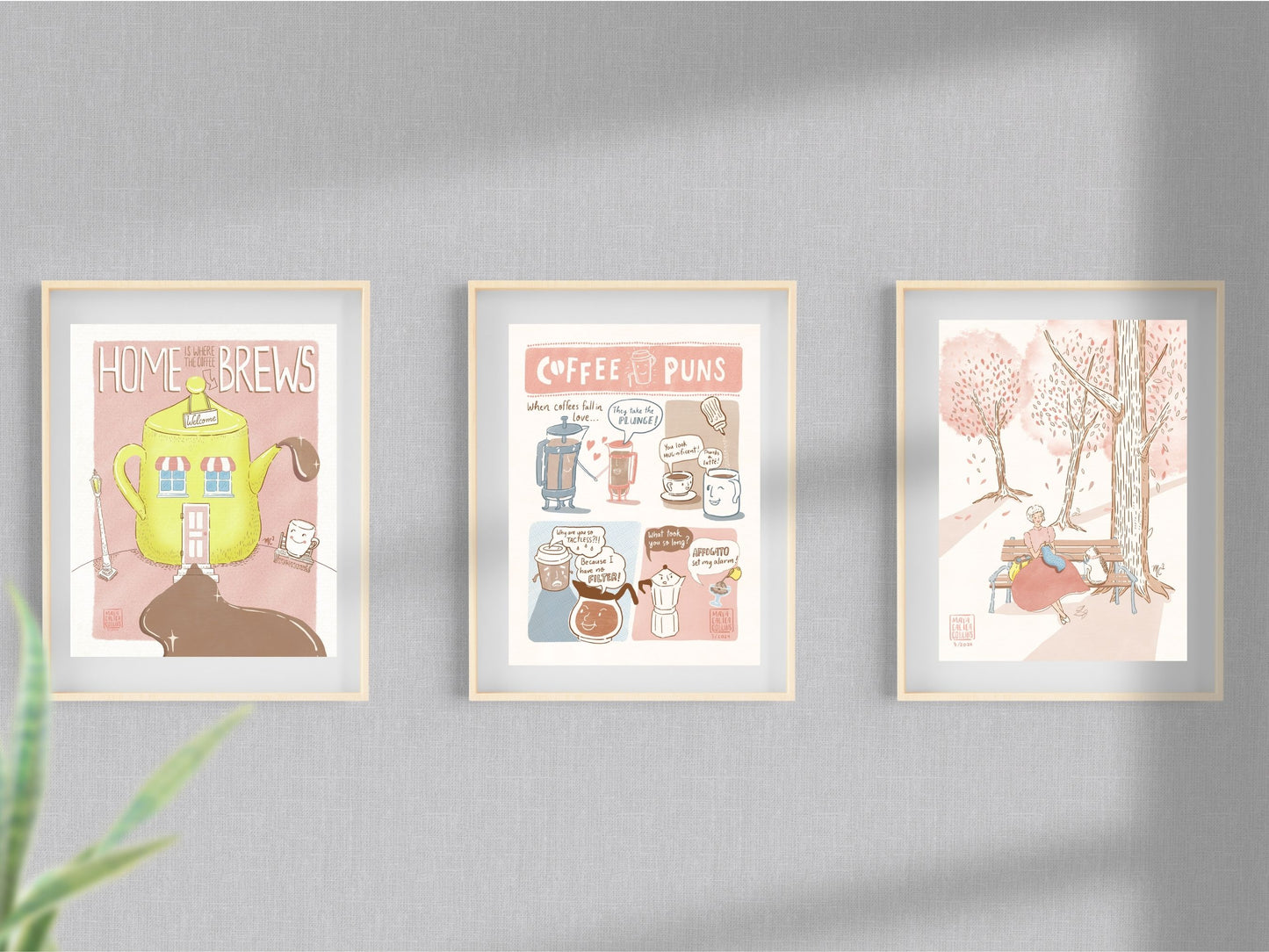 Funny Cafe Puns Art Print